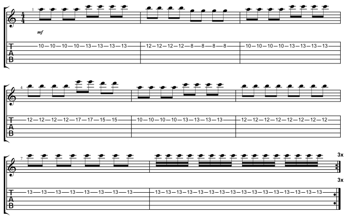 Lead Final Chorus Riff