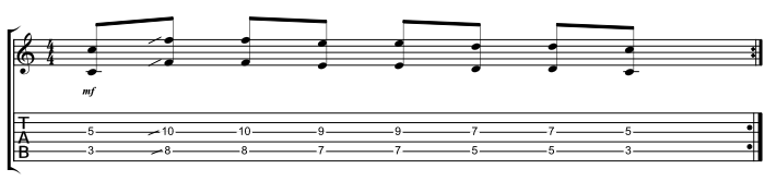 Lead Chorus 2 Octave Riff